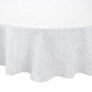 Indoor Outdoor 70" Round Tablecloth Textured Diamond Fabric Beach Summer House